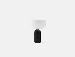 Kizu Table Lamp Portable, 18x24cm, Grey/Marble, NEW WORKS