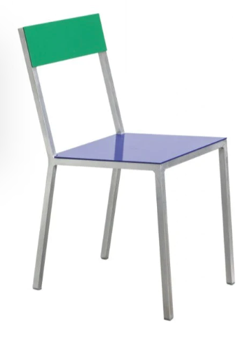 Alu chair 39x52xH80cm, Dark Blue&Green, VALERIE OBJECTS